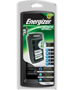 lādētājs Ni-Mh 2/4 AAA/AA/C/D; 1/2 6F22 Energizer