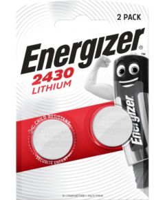 Litija baterija CR2430 3V 320mAh Energizer 2gab blisterīši