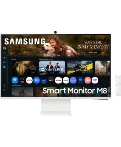 LCD Monitor SAMSUNG LS32FM801UUXDU 32" Smart/4K Panel VA 3840x2160 16:9 60 Hz 4 ms Colour White LS32FM801UUXDU