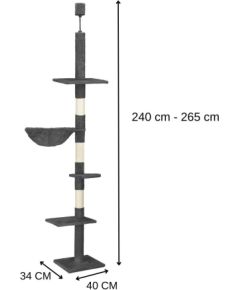 Многоуровневый кошачий домик Springos PA1051 245 - 260 см
