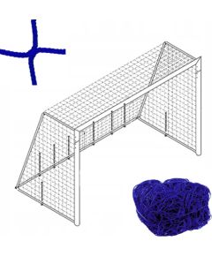 Yakimasport Siatka na bramkę piłkarską 3x2 m | grubość 4 mm | kolor niebieski