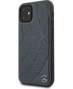 Mercedes-Benz Apple  iPhone 11 Quilted Genuine Leather Blue
