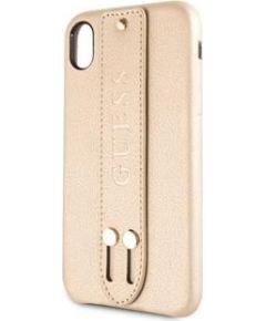 Guess Apple  iPhone XR Saffiano Strap Case Beige