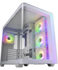 Fortron FSP M580-WA , Tower case (white, Tempered Glass x 2)