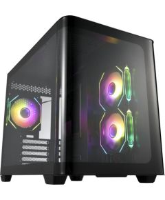 Fortron FSP S380-BA, Tower Case (Black, Tempered Glass x 2)