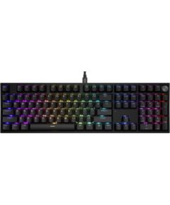 Klaviatūra Genesis Thor 404 RGB Black Outemu Peach Silent