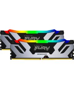 Kingston DDR5 - 64GB - 6400 - CL - 32 (2x 32 GB) Dual-Kit (black, KF564C32RSAK2-64, Renegade RGB XMP, INTEL XMP)