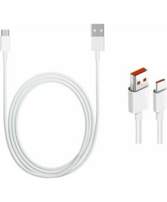 Xiaomi oriģinālais C tipa 6A datu kabelis, balts (Bulk)