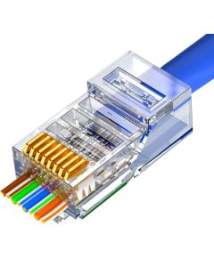 RJ45 Cat5e EASY UTP apzeltītie spraudņi 10gab./iepak.
