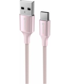Swissten Textile II USB - USB-C Datu un Uzlādes Vads 1.5m