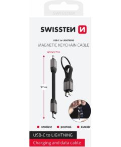 Swissten Magnetic Keychain USB-C - Lightning Vads 9.7cm