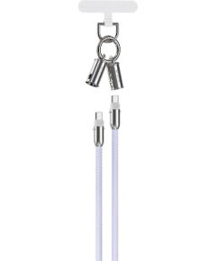 Devia 2in1 Lanyard 60W USB-C - USB-C Кабель 1.2m