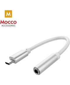 Аудиоадаптер Mocco USB-C на 3,5 мм для телефонов Серебристый