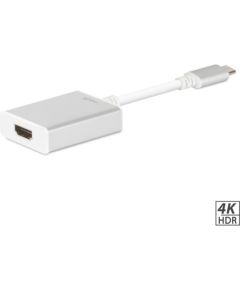 Fusion Multimedia Adapter Type-C to HDMI (4K @ 30Hz, 1080P @ 60Hz) Sudraba