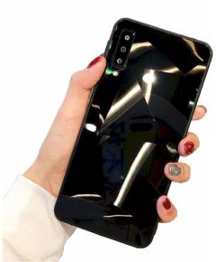 Fusion Diamond Stone Back Case Silikona Aizsargapvalks Priekš Apple iPhone X | XS Melns