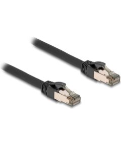 DeLOCK RJ-45 network cable Cat.6a U/FTP ultra flexible (black, 10 meters, inner stainless steel jacket)