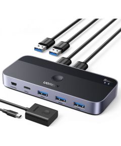 Ugreen   Ugreen CM662 USB 3.0 switch 2-in-4 switch + 2x USB-A cable - black