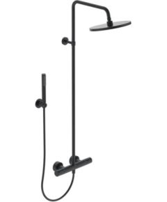 Ideal Standard dušas sistēma ar vannas termostatu Ceratherm T25, matēta melna