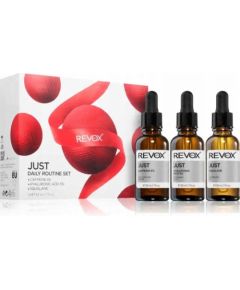 Thalgo Daily Routine Set Revox B77: Just, Caffeine 5%, Anti-Dark Circles, Day, Eye Serum, 30 ml + Just, Hyaluronic Acid 5%, Hydrating, Fluid, For Face, 30 ml + Just, Squalane, Nourishing, Oil, For Face, 30 ml For Women