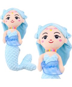 Leantoys Pluszowa Syrenka z Koralami Przytulanka Niebieska 32cm LEAN Toys