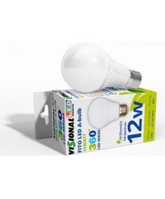Visional 12W Filament Fito Led Lampa - Spuldze A60 E27 24.50 µmol/s (pilna spektra) priekš perfektas augu audzēšanas