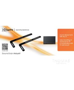 Soundbar bracket for wall mount Vogels, black