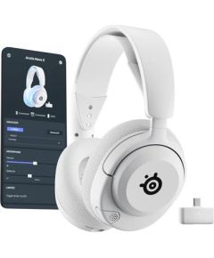 Steelseries Arctis Nova 5P Wireless Bezvadu austiņas ar mikrofonu baltas