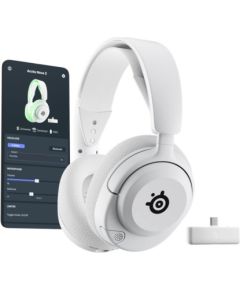Steelseries Arctis Nova 5X Wireless, baltas - Bezvadu austiņas ar mikrofonu
