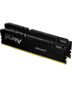 Kingston Technology FURY Beast 128GB 5600MT/s DDR5 CL36 DIMM (Kit of 2) Black