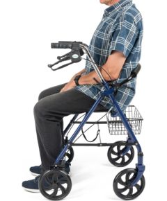 TIMAGO Četru riteņu rehabilitācijas rollators, tērauda TGR-R RS 880