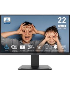 Monitor MSI PRO MP223 E2 21.45" Business Matte Panel VA 1920x1080 16:9 100 Hz 1 ms Colour Black PROMP223E2