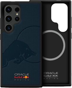 Red Bull Leather Meshed Debossed Bull MagSafe Чехол для Samsung Galaxy S25 Ultra