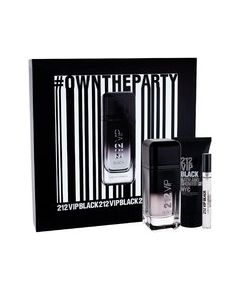 Carolina Herrera 212 VIP Men Black EDP gift set 100 ml, shower gel 100 ml and miniature EDP 10 ml 100ml
