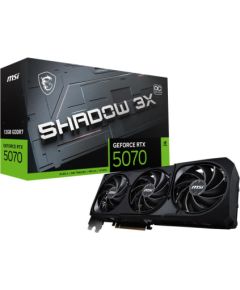Graphics Card MSI NVIDIA GeForce RTX 5070 12 GB GDDR7 192 bit PCIE 5.0 16x Triple slot Fansink RTX507012GSHADOW3XOC