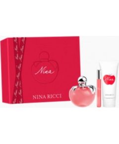 Nina Ricci Nina Dárková sada EDT 50 ml, tělové mléko Nina 75ml a miniaturka ( roll-on ) Nina EDT 10 ml 50ml