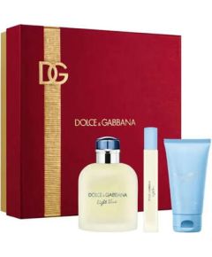 Dolce & Gabbana Light Blue Pour Homme Dárková sada EDT 125 ml, sprchový gel 50 ml a miniaturka EDT 10 ml 125ml