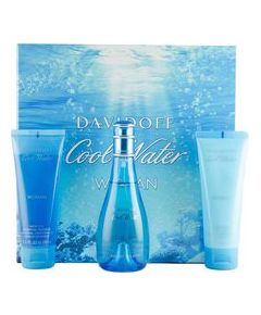 Davidoff Cool Water Woman Great Gift Set EDT 100 ml body lotion 75 ml Cool Water and Cool Water Shower Gel 75 ml 100ml
