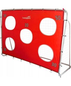 Leantoys Bramka Treningowa Piłkarska Z Matą Celowniczą Czerwona 213x152x75cm