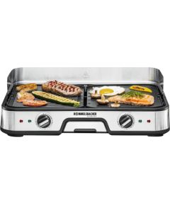 Rommelsbacher electric grill BBQ 2025 (black/stainless steel, 2,000 watts)