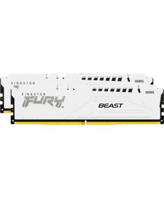 Kingston FURY DDR5 - 64GB - 6400 - CL - 32 (2x 32 GB) dual kit, memory (white, KF564C32BWEK2-64, FURY Beast, INTEL XMP, AMD EXPO)