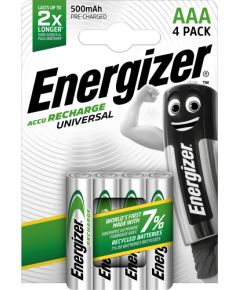 Uzlādējama baterija HR03 (AAA) 1,2 V 500 mAh Ni-Mh ENERGIZER 4 gab. blisterī