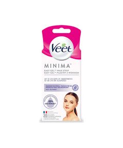 Veet Hypoallergenic wax strips for face Minima 20 pcs