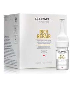 Goldwell Dualsenses Rich Repair Intensive Conditioning Serum 12 x 18 ml - Intenzivní obnovující sérum pro suché a poškozené vlasy 216ml