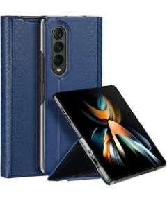 Dux Ducis Samsung  Galaxy Z Fold4 Bril case with a flip wallet stand Dark Blue