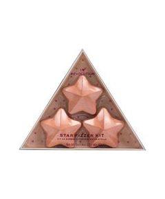 Makeup Revolution Star Bath Fizzer Kit Gift set bath bomb in the shape of a star 3 x 40 g Coconut