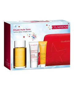 Clarins Rituale Huile Tonic Set - Dárková sada tělové péče