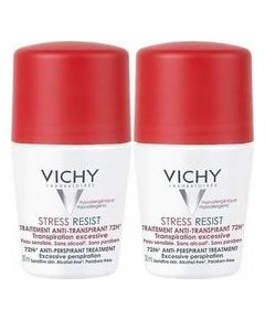 Vichy Antiperspirant Stress Resist 72H ( 2 pcs ) - Antiperspirant roll-on against excessive sweating 50ml
