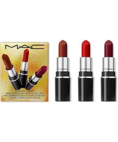 MAC Everyday Luxury Mini Lustreglass Red Lipstick Trio - Sada na rty