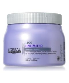 L'oreal Liss Unlimited Mask (Frizzy and unruly hair) - Smoothing Mask 500ml