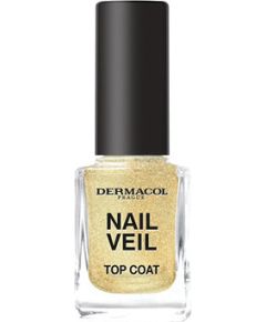Dermacol Sparkling Nail Veil Top Coat - Lak na nehty 11 ml Beach 0ml